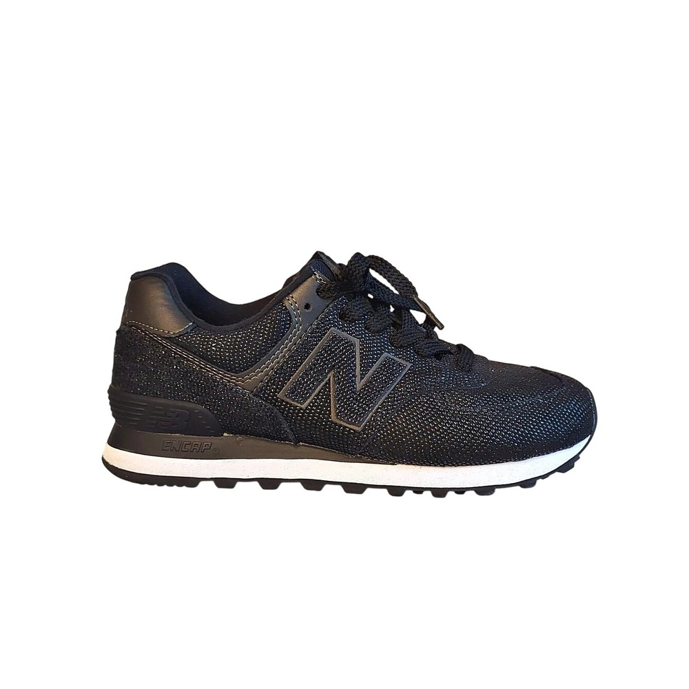 New Balance 574 Women's Sneakers Black Glitter size 7.5